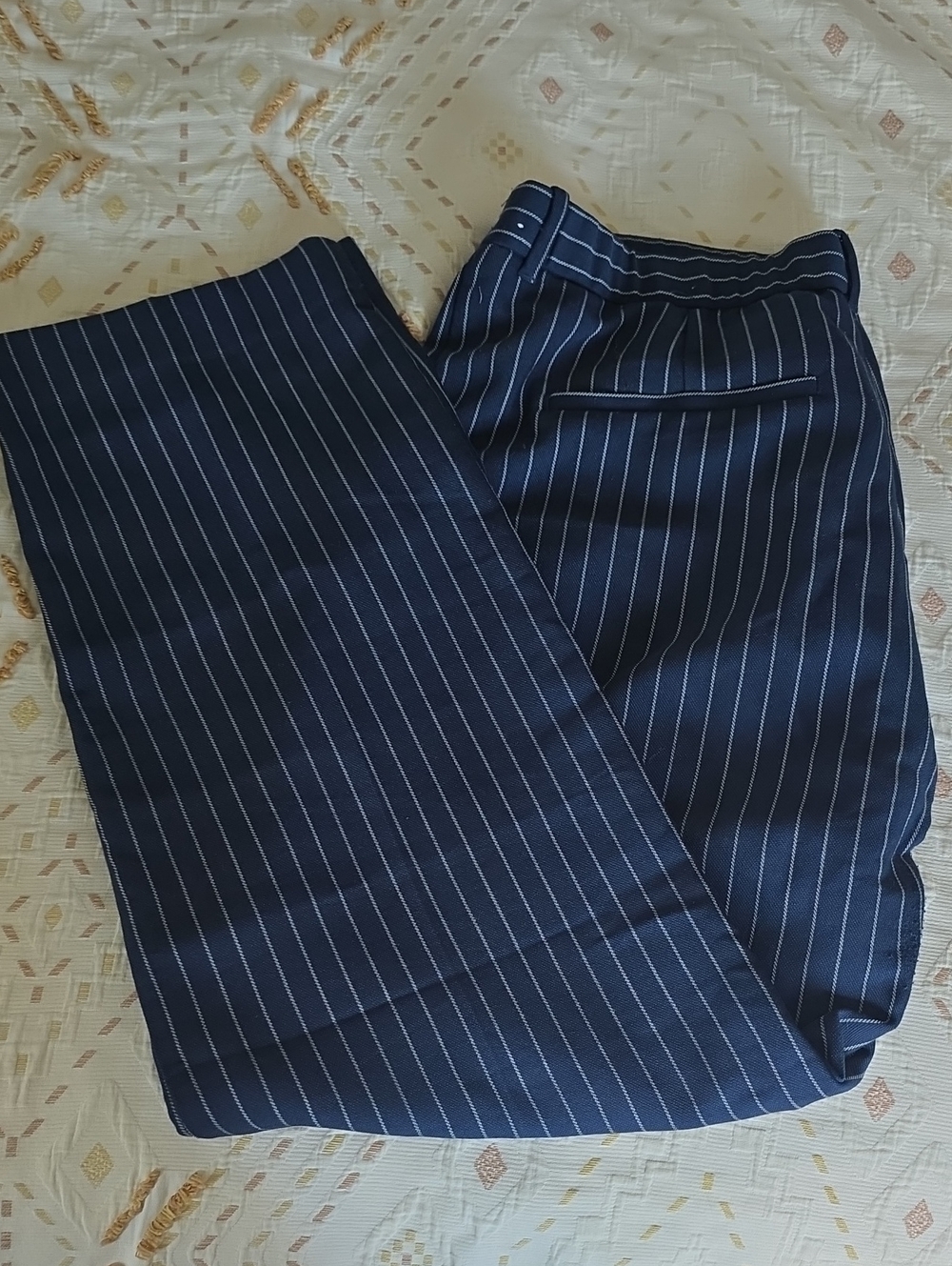 Sloane Navy Pinstripe Dress Pants